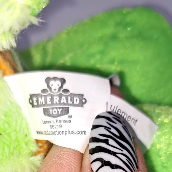 Rare Colorway Emerald Toy Lime green Orange Pink Giraffe - Picture 5 of 7